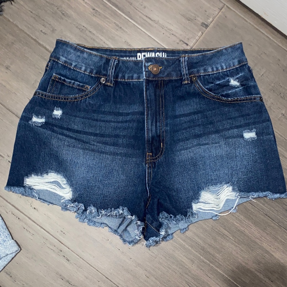 Denim Blue Women Shorts 9 Rewash